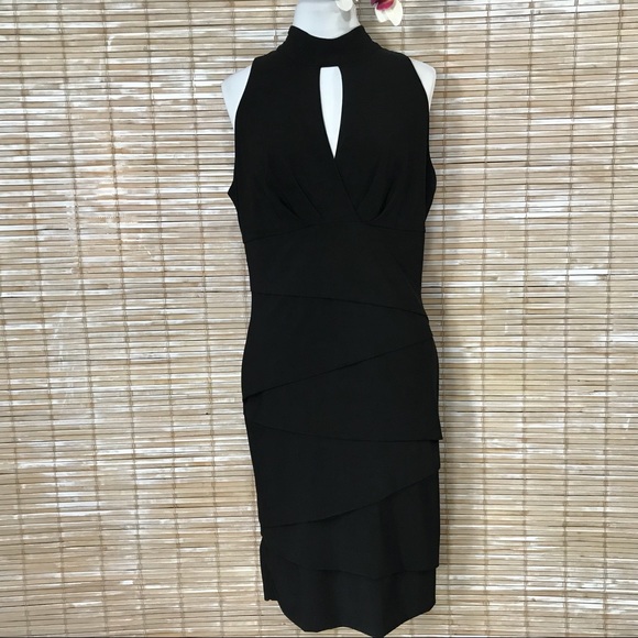 White House Black Market Dresses & Skirts - Black 12 Evening Cocktail Party Dress Tiered WHBM